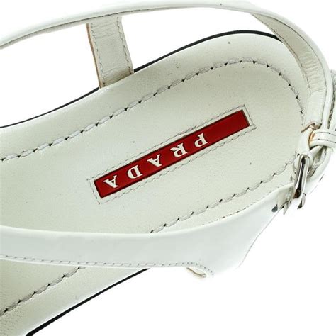 prada sport white sandals|prada transparent sandals.